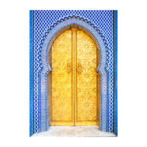 Golden Doors of the Royal Palace in Fès, Morocco - Fine Art Travel Photography Print